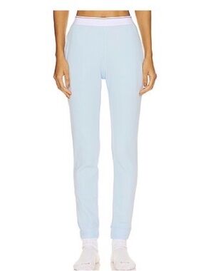 Alexander Wand  waffle jogger pants in Blue pearl